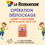 Déstockage du 16 Novembre à Hénin-Beaumont